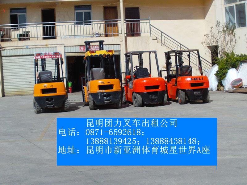 昆明团利叉车出租公司 各种型号