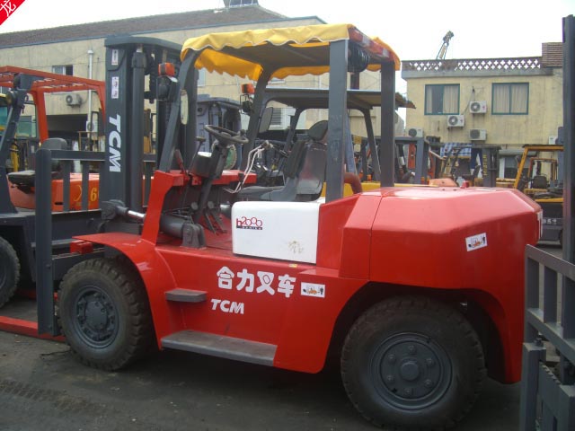 供应7吨2008年8成新梯西安姆人下行高位三向堆垛叉车送货上门 7吨