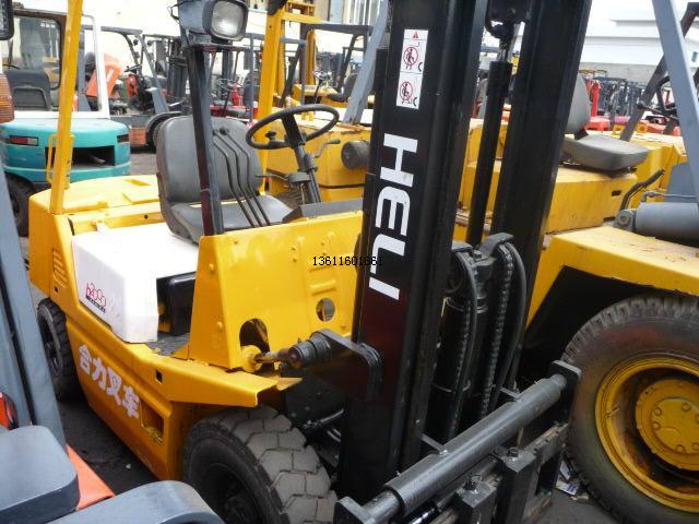 转让合力3吨3门架叉车 齐全