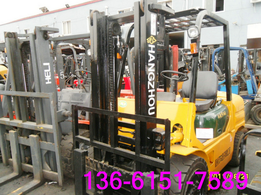 二手TCM叉车 5吨叉车 升高高度4米 CPD50