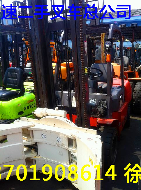 二手叉车销售史上最低优惠价 二手夹抱叉车9折热销 齐全