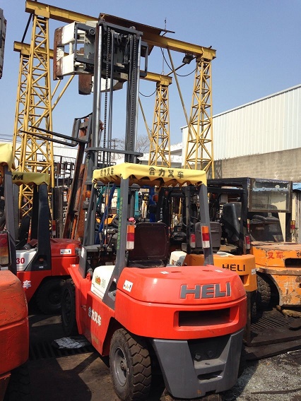 HELI合力3.5吨抱夹叉车转让.圆抱卡斯卡特夹 3.5T