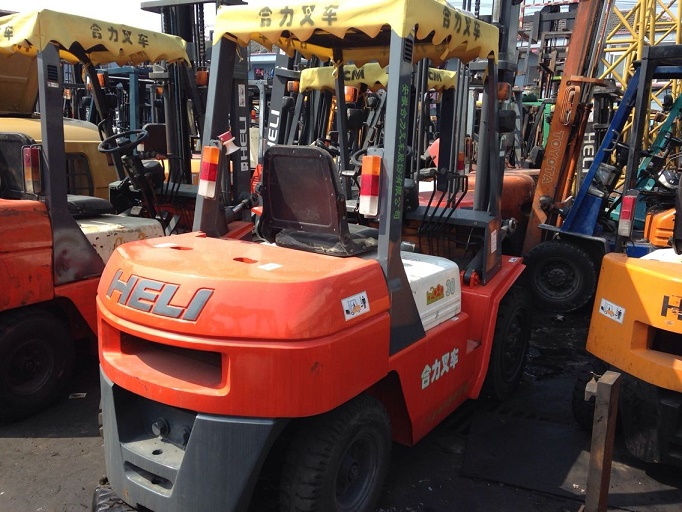 HELI合力3.5吨抱夹叉车转让.圆抱卡斯卡特夹 3.5T