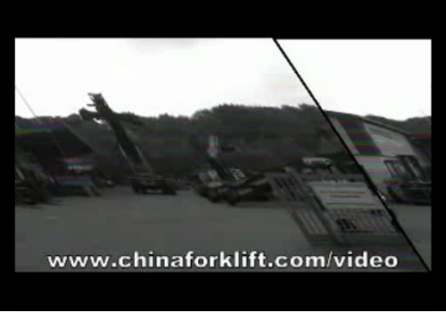 国外正面吊叉车