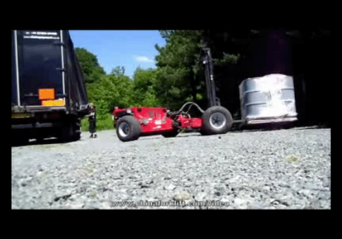 无线控制叉车作业视频