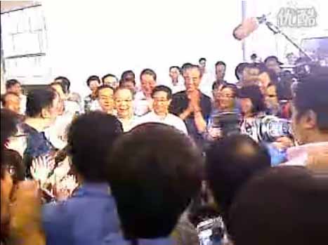 欢迎总理来杭叉视察