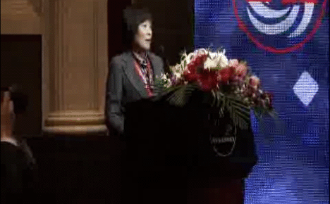 CITA秘书长张洁做“2012年国内外工业车辆市场概括”报告1