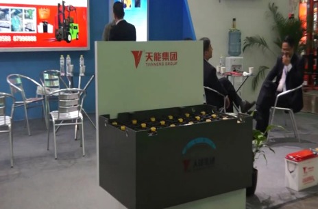 天能在2012CeMat展会现场