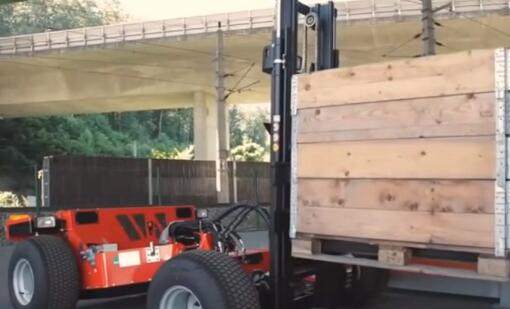 这种新型的迷你叉车你见过吗？而且还是遥控的